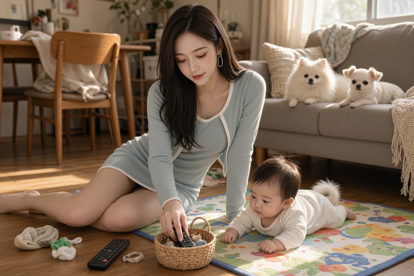 ずりばいの前に、床で先にやったこと